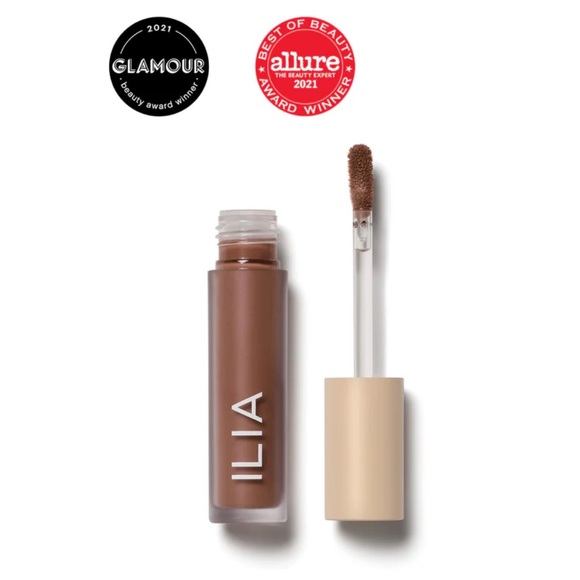 ILIA Liquid Powder Eye Tint in Tannin a rich brown cream to powder award winning - Picture 2 of 10